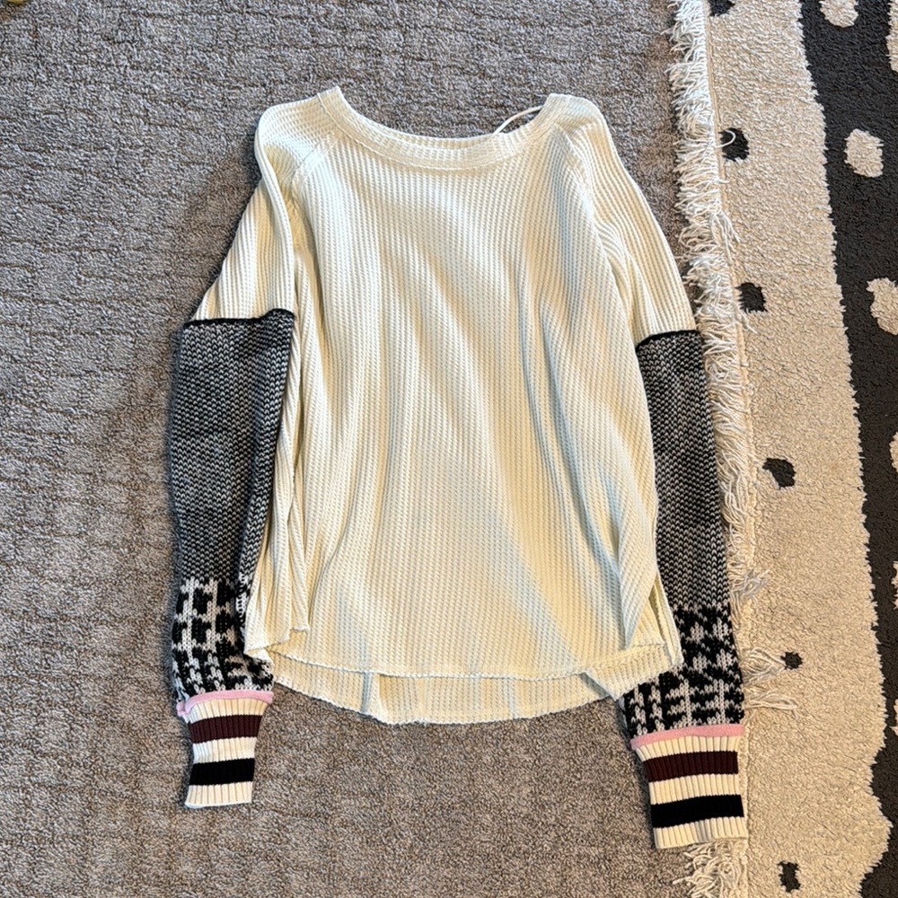 Free People mod about you raglan waffle long sleeve